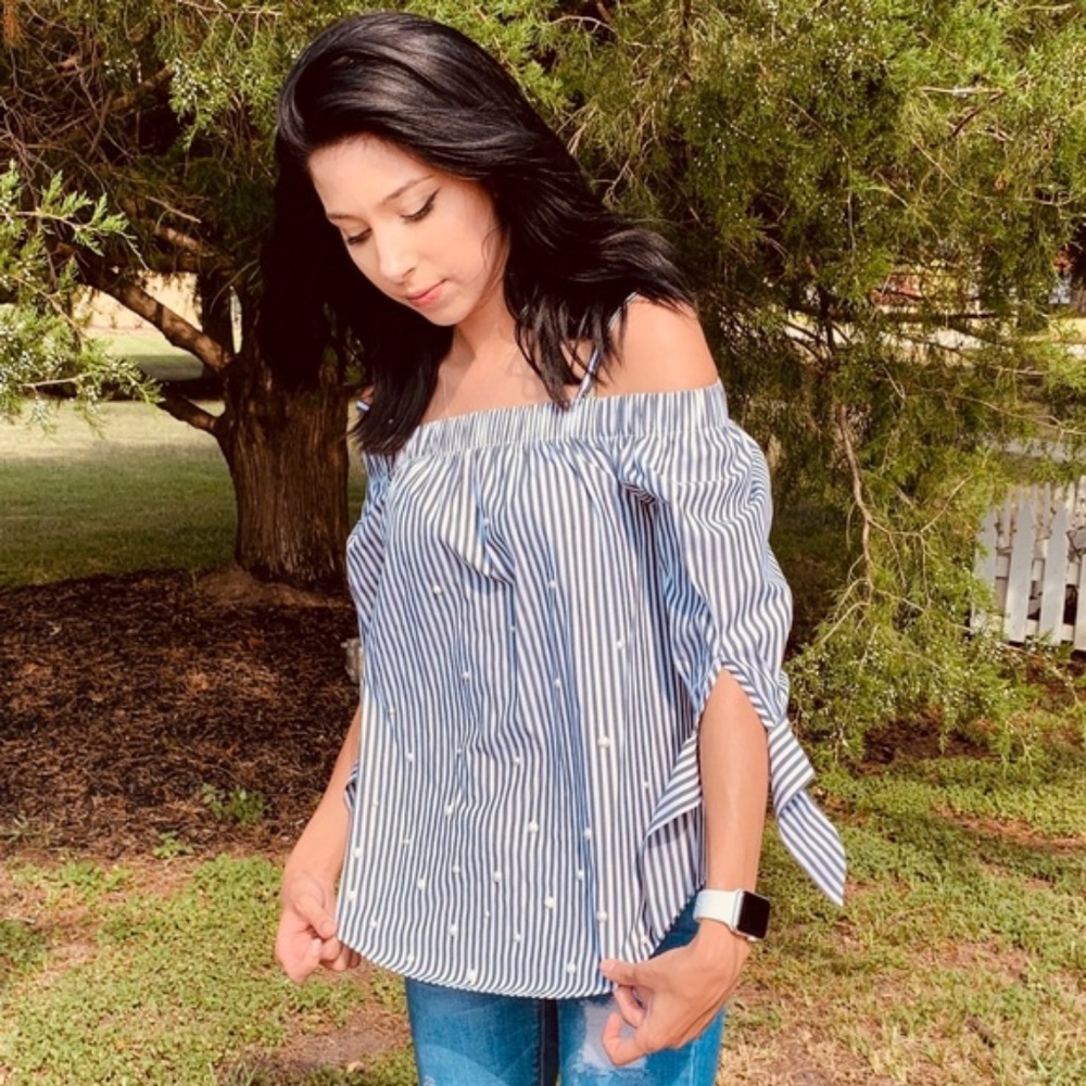 Back to School BCX Off Shoulder Woman’s Blouse